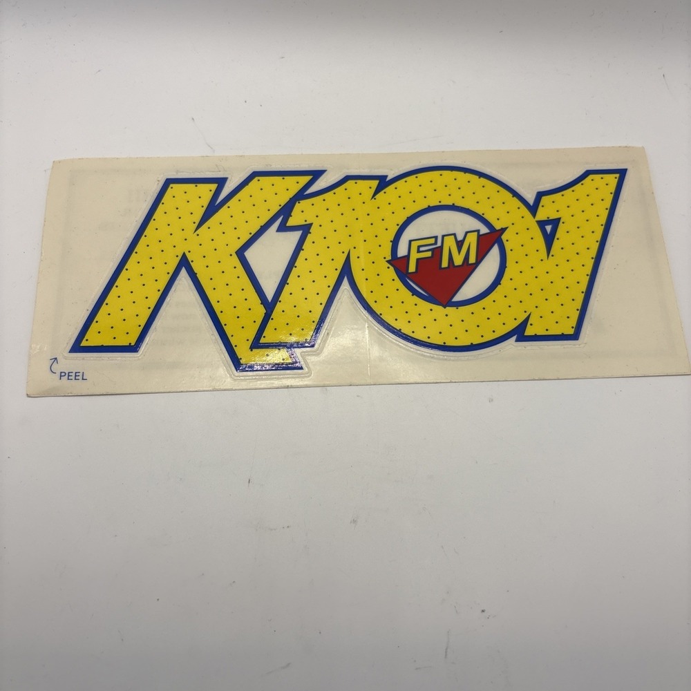 101 KLOL / K101 FM Bumper Sticker Houston Texas Radio 80s Decal